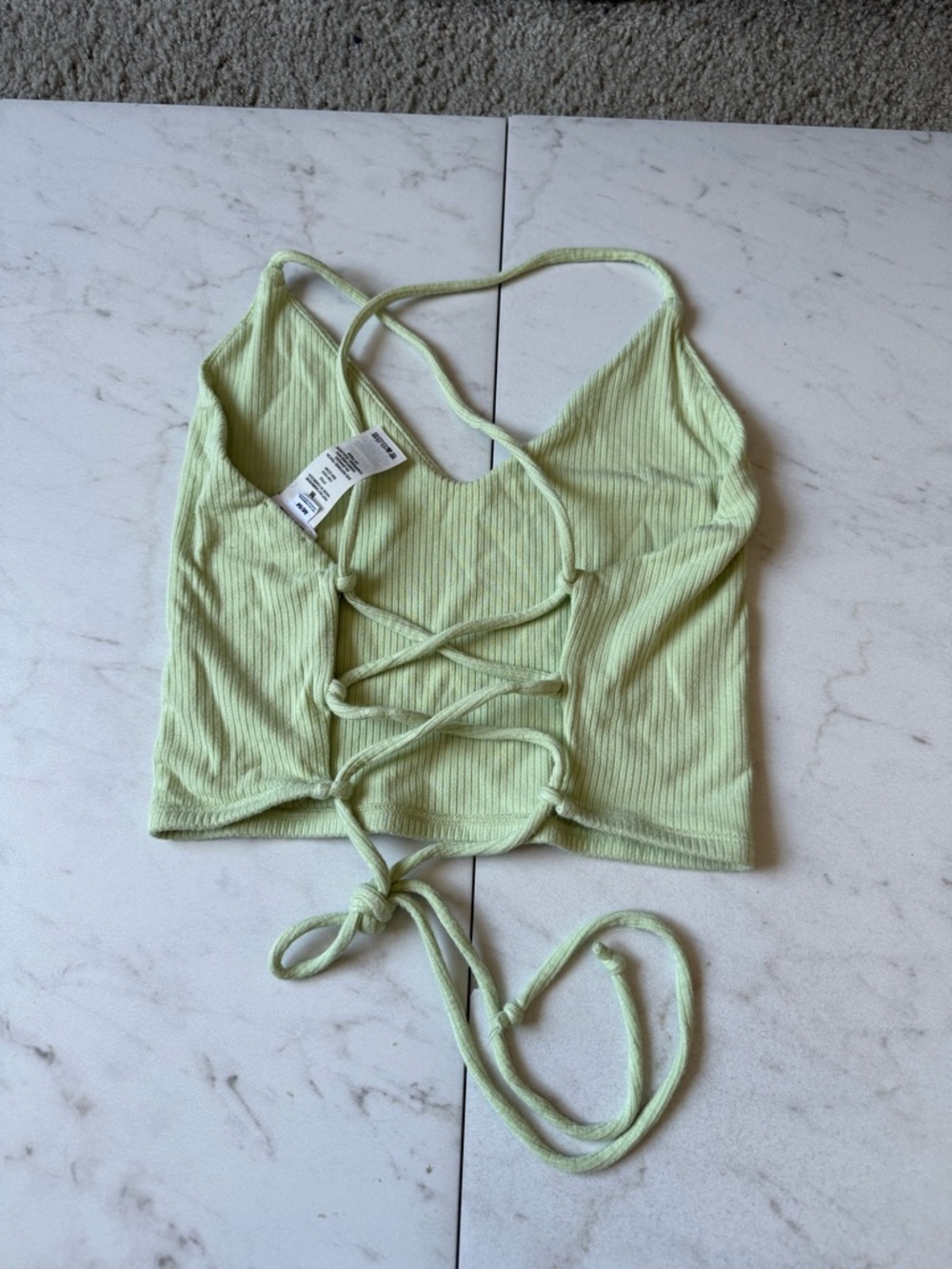 GARAGE backless cropped tank - size Medium